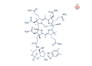 Skeleton structure of Cyanocobalamin