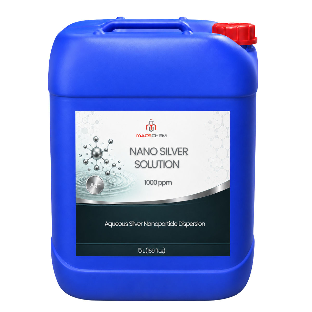 Nano Silver Coating NSF HIGH 1リットル Buy Nano Silver Solution 1000 ppm 5 L (169 fl oz)